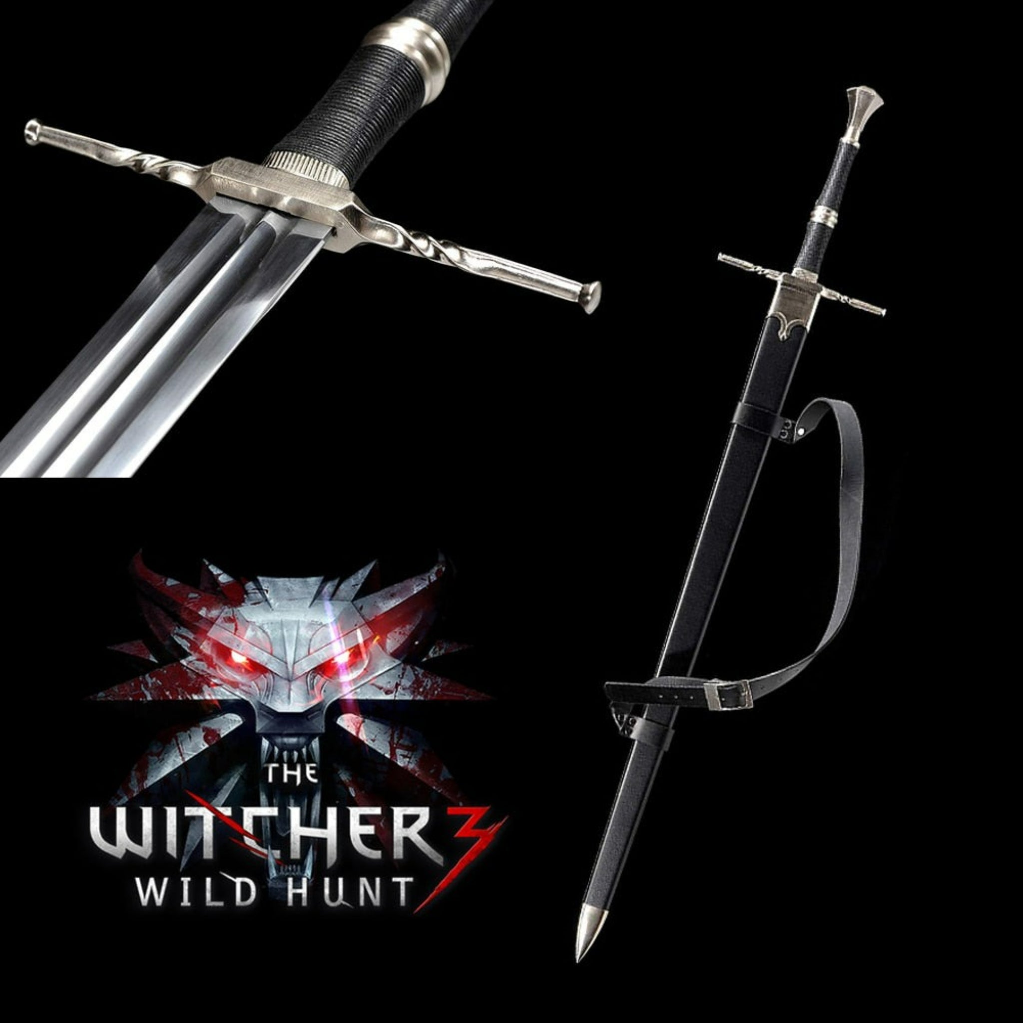 The Witcher 3: Wild Hunt Geralt of Rivia Steel Sword - 3ft Metal Replica