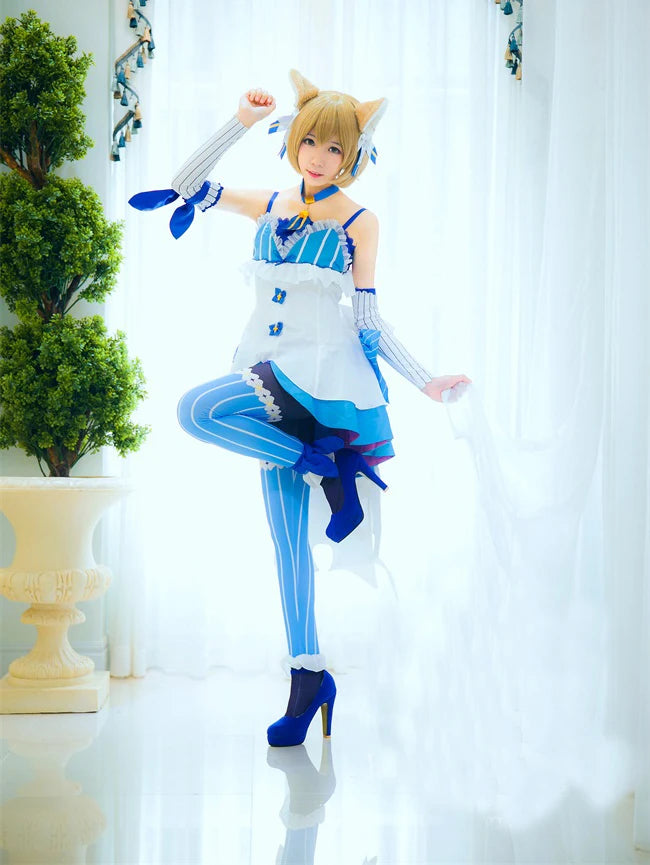 Re:Zero Felix Argyle Cosplay Costume Set – Includes Dress, Tail, & Ears | Custom Size Anime Outfit