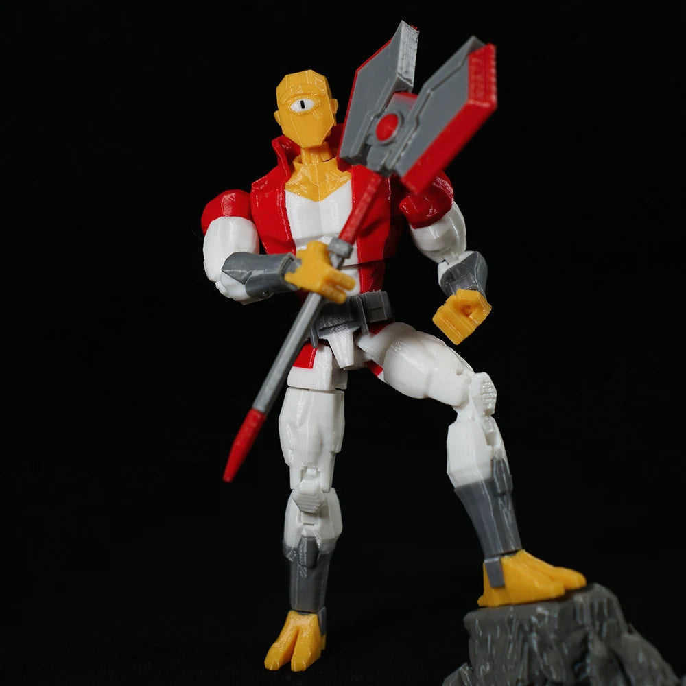 3D Printed Invincible Multi-Jointed Action Figure - 14cm Articulated Dummy 13 Superhero Model