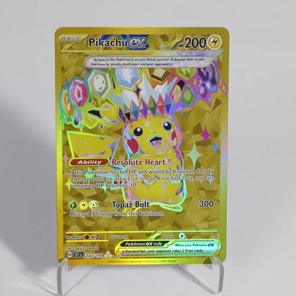 Holographic Pokemon Proxy Cards - Foil Latios, Pikachu, Mew & Greninja PTCG Collectibles