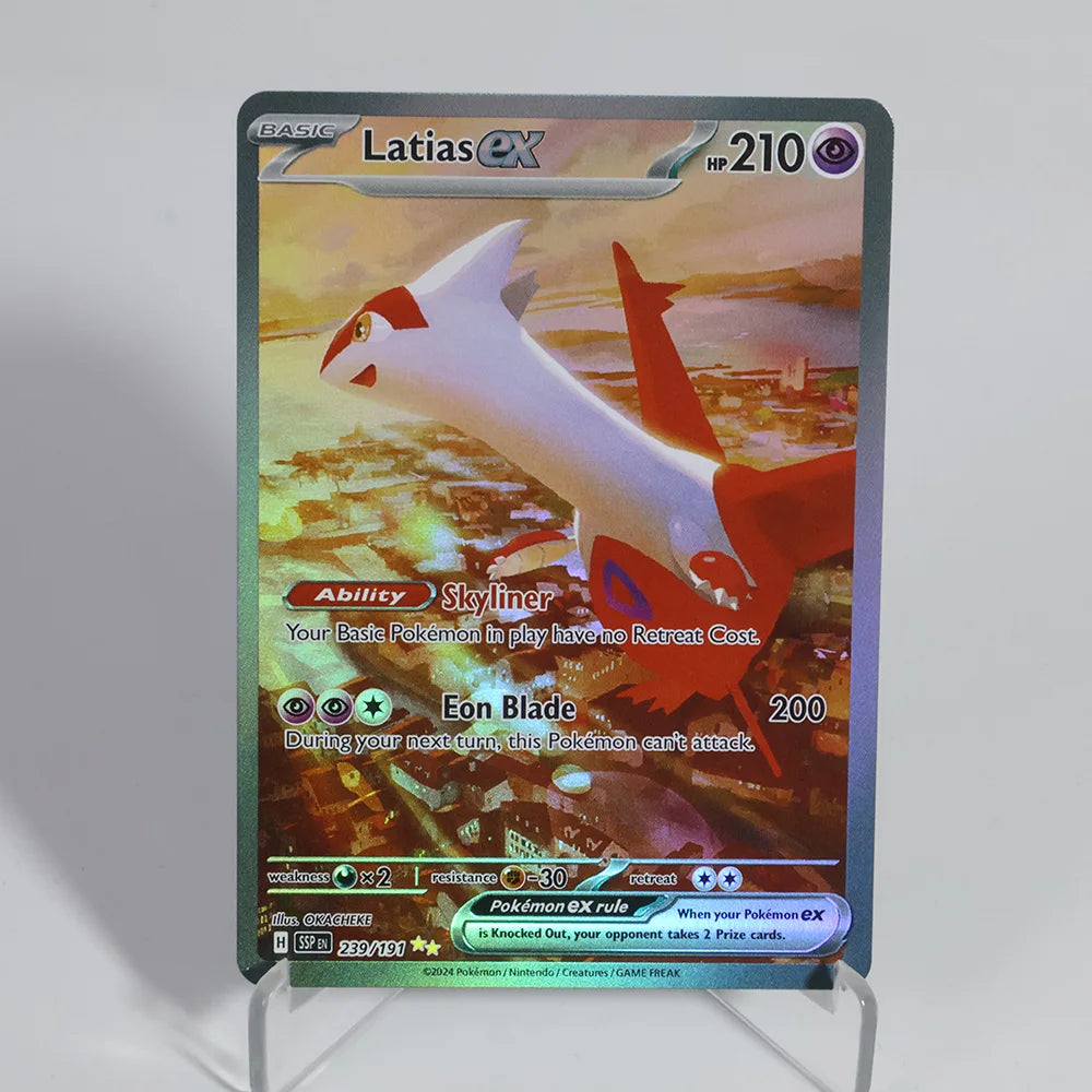 Holographic Pokemon Proxy Cards - Foil Latios, Pikachu, Mew & Greninja PTCG Collectibles