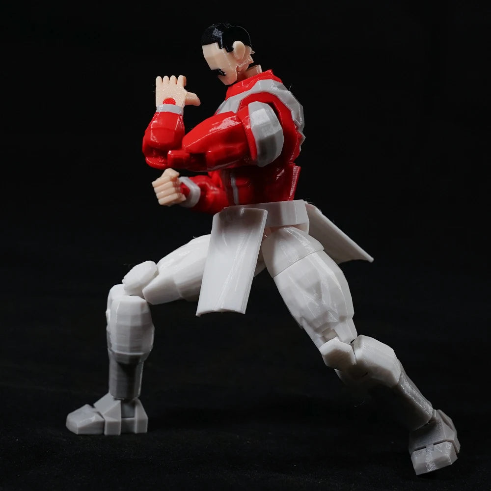 3D Printed Invincible Multi-Jointed Action Figure - 14cm Articulated Dummy 13 Superhero Model