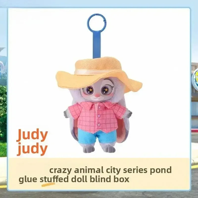 Bandai Zootopia Blind Box - Nick & Judy Plush Vinyl Keychain Mystery Figure