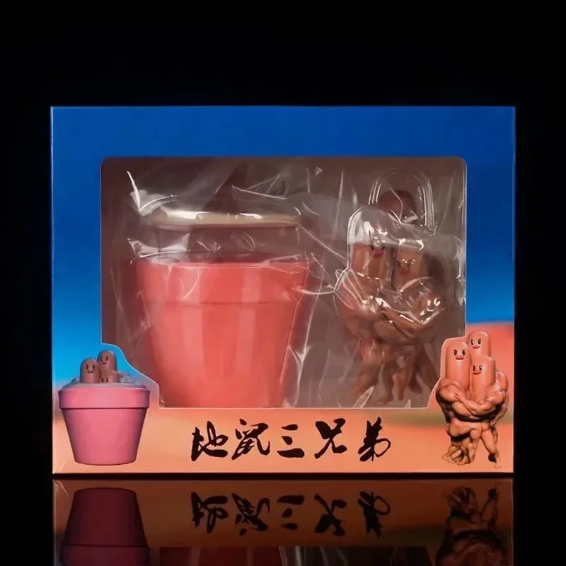 Bandai Pokemon Muscle Dugtrio Figure - 14cm "Buff" Manga Edition Statue - Funny Collectible PVC Model & Unique Gamer Gift