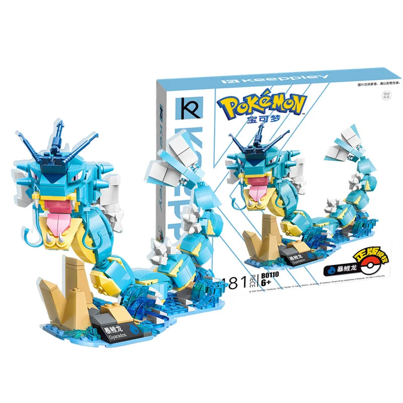 Pokemon Building Blocks - Venusaur, Charizard, Gyarados, Greninj Anime Action Model Sets - DIY Toy Gift for Fans & Collectors (14+)