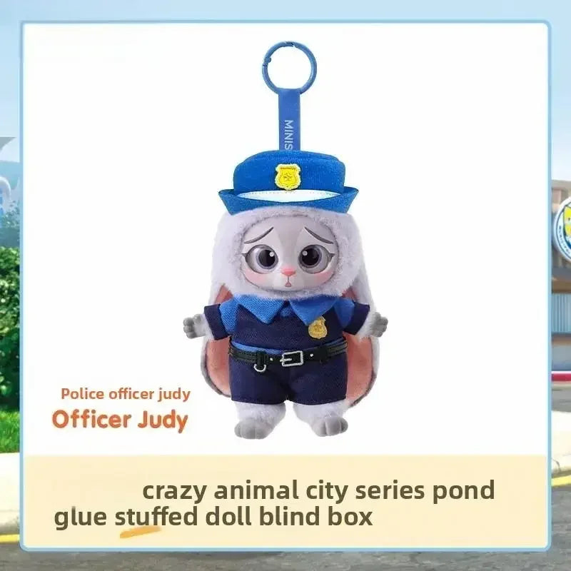 Bandai Zootopia Blind Box - Nick & Judy Plush Vinyl Keychain Mystery Figure