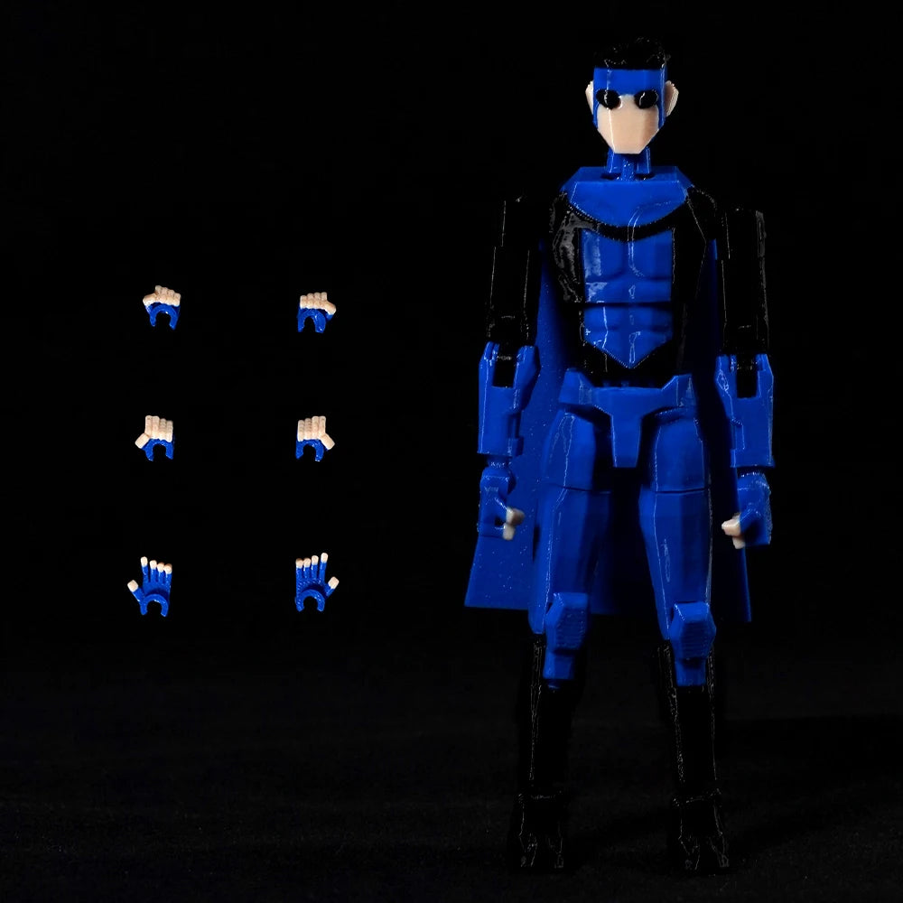 3D Printed Invincible Multi-Jointed Action Figure - 14cm Articulated Dummy 13 Superhero Model
