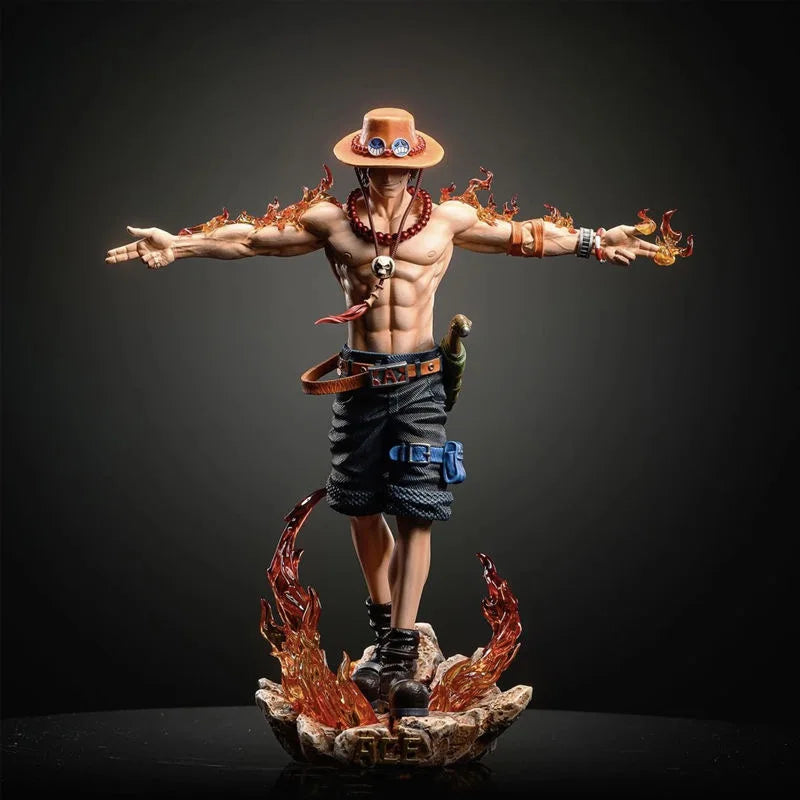 One Piece Portgas D. Ace Action Figure - 28cm 1/6 Scale PVC Statue Collectible Model