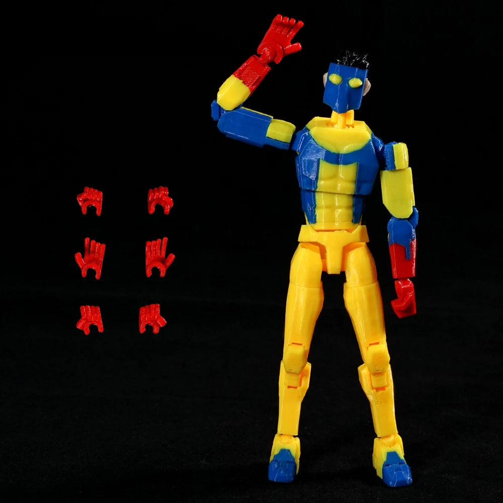 3D Printed Invincible Multi-Jointed Action Figure - 14cm Articulated Dummy 13 Superhero Model