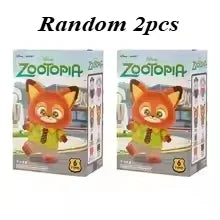 Bandai Zootopia Blind Box - Nick & Judy Plush Vinyl Keychain Mystery Figure