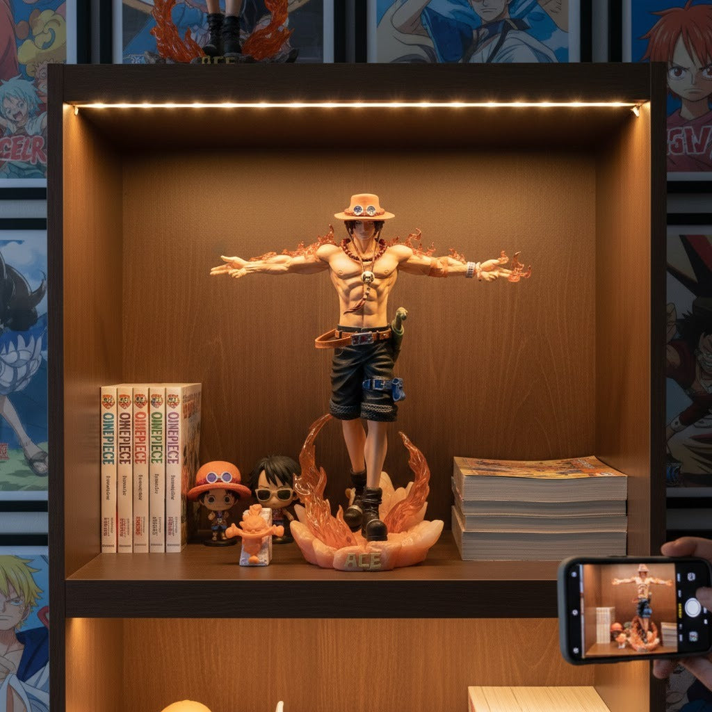 One Piece Portgas D. Ace Action Figure - 28cm 1/6 Scale PVC Statue Collectible Model