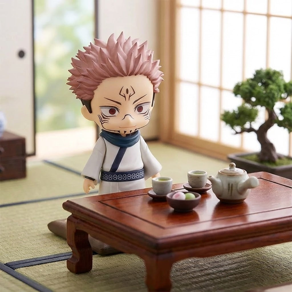 Jujutsu Kaisen Ryomen Sukuna 10cm Action Figure - Collectible Anime PVC Statue with Box