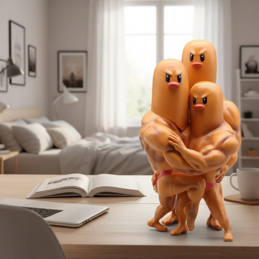 Bandai Pokemon Muscle Dugtrio Figure - 14cm "Buff" Manga Edition Statue - Funny Collectible PVC Model & Unique Gamer Gift