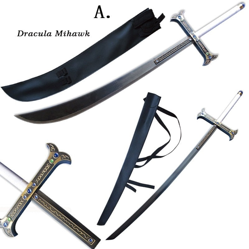 One Piece Dracule Mihawk Yoru Sword – 50" Carbon Steel Cosplay Replica